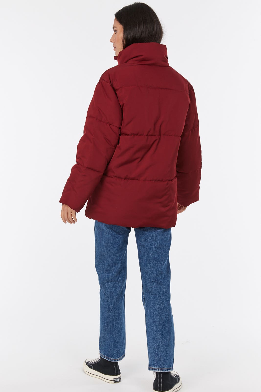 Shop Willa Puffer Jacket in Red Max Women s Fashion NZ