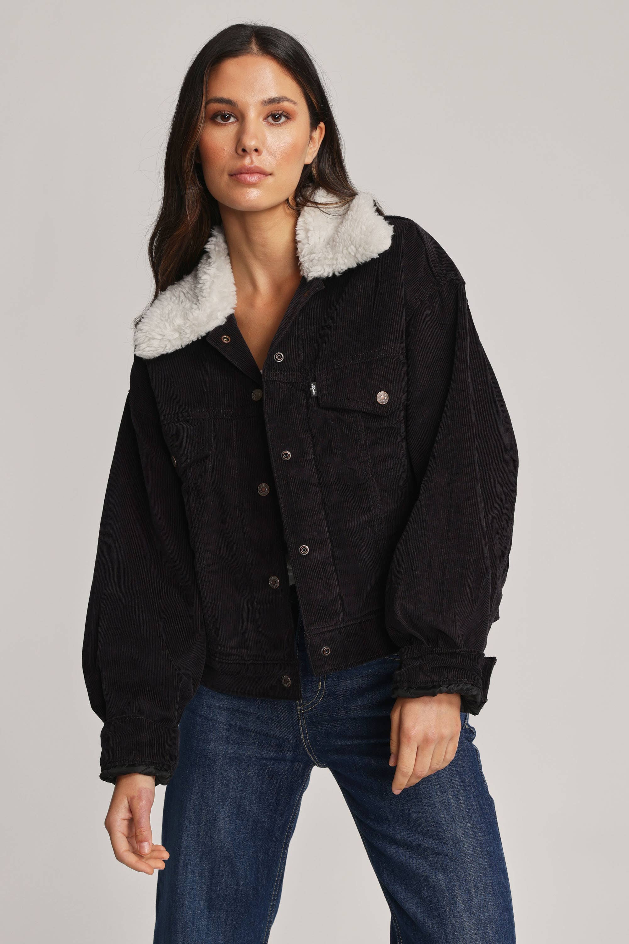 Levis baggy cheap sherpa jacket