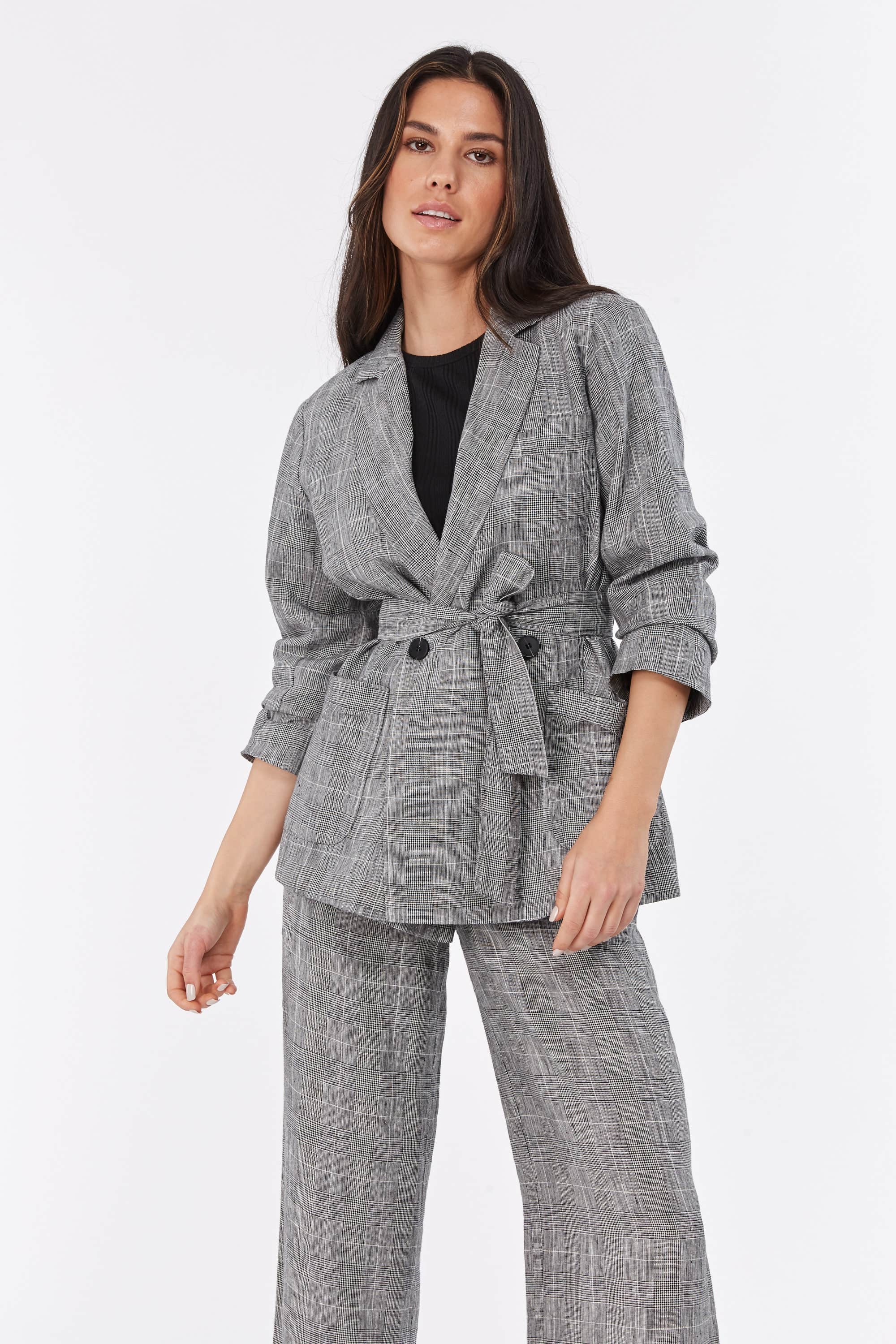 Check new arrivals linen blazer