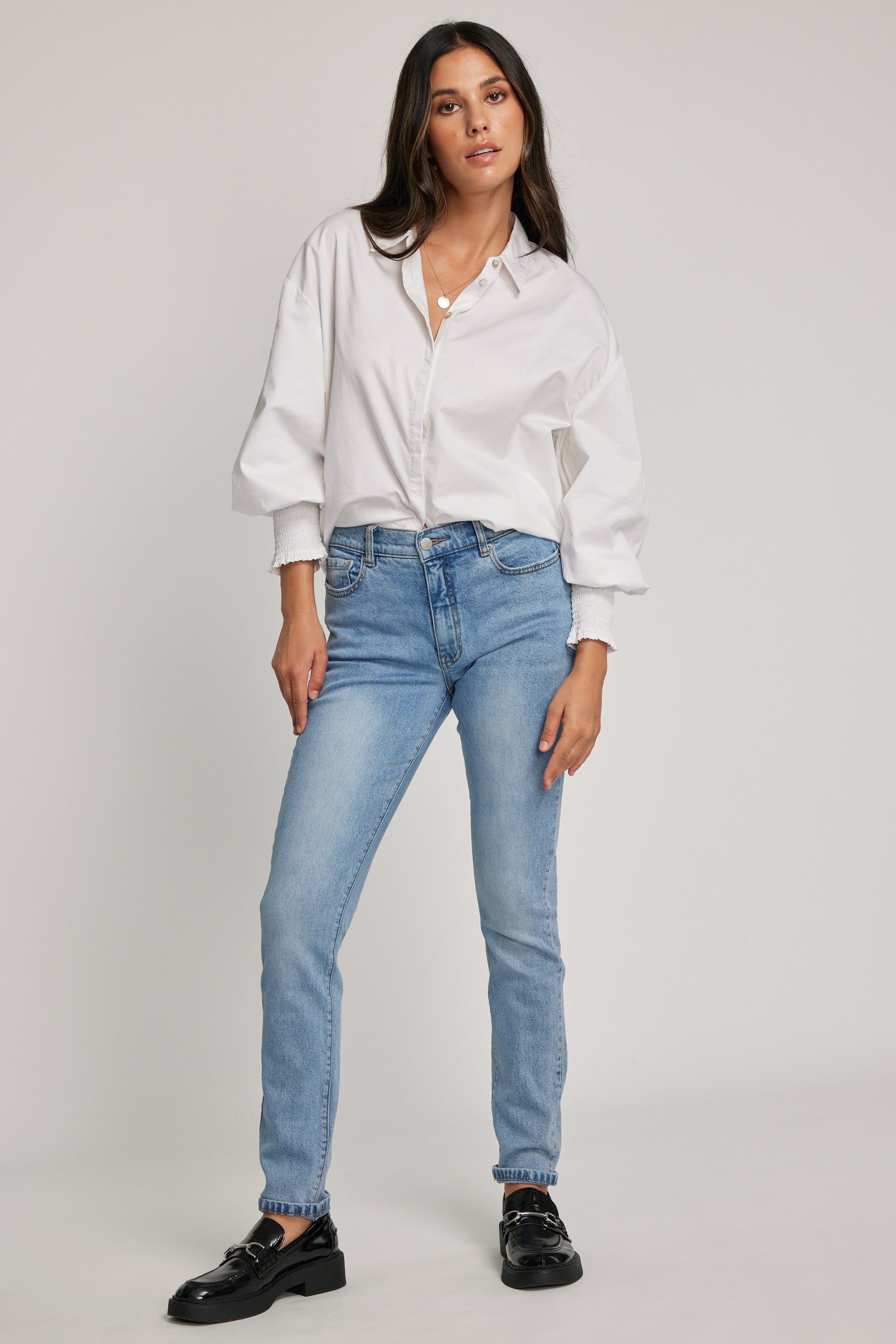 Shop The Mid Rise Skinny Jean in Denim | Max Women's Fashion NZ