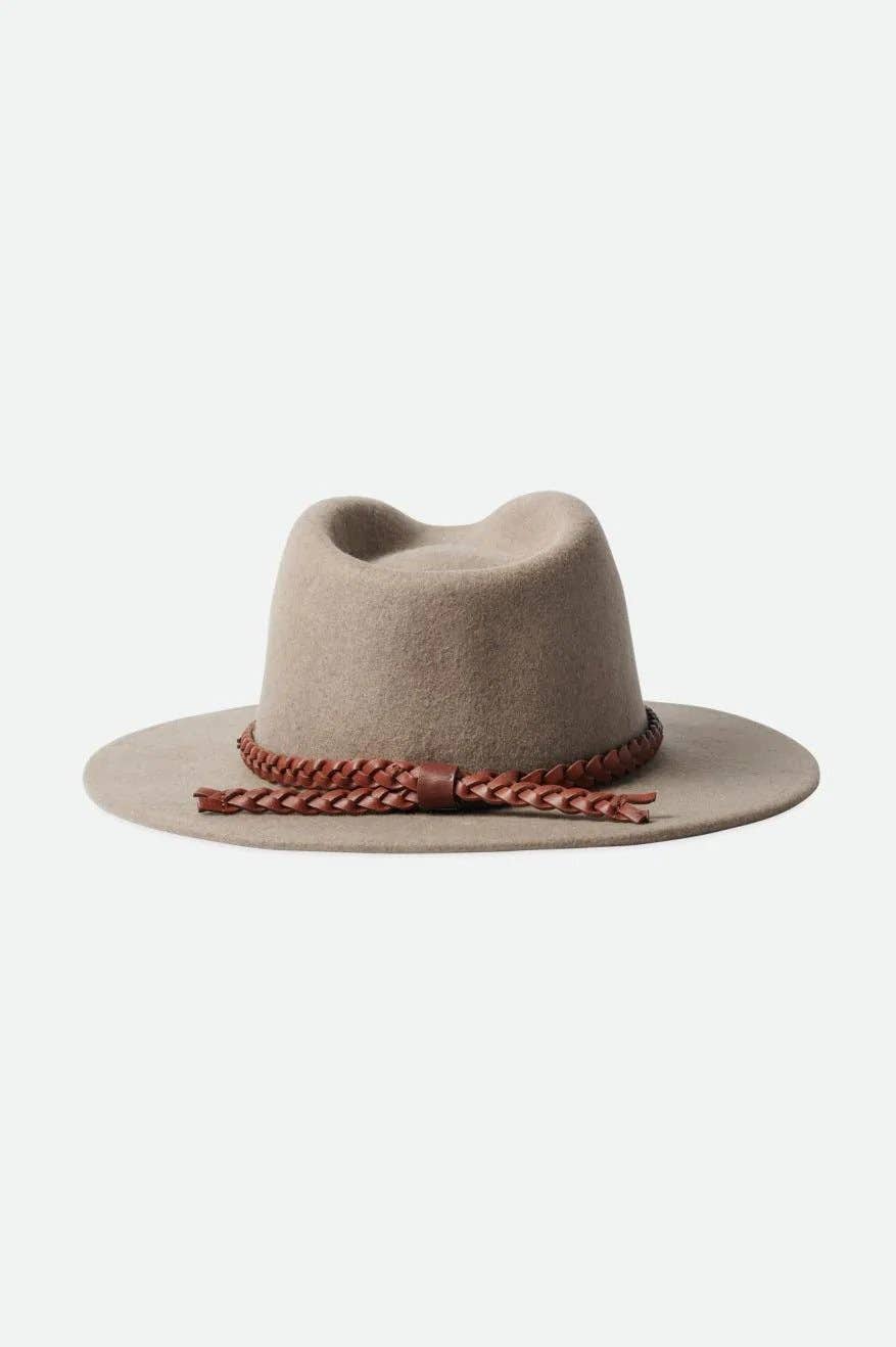 Shop Brixton Messer Western Fedora in Natural | Max Women's Fashion NZ