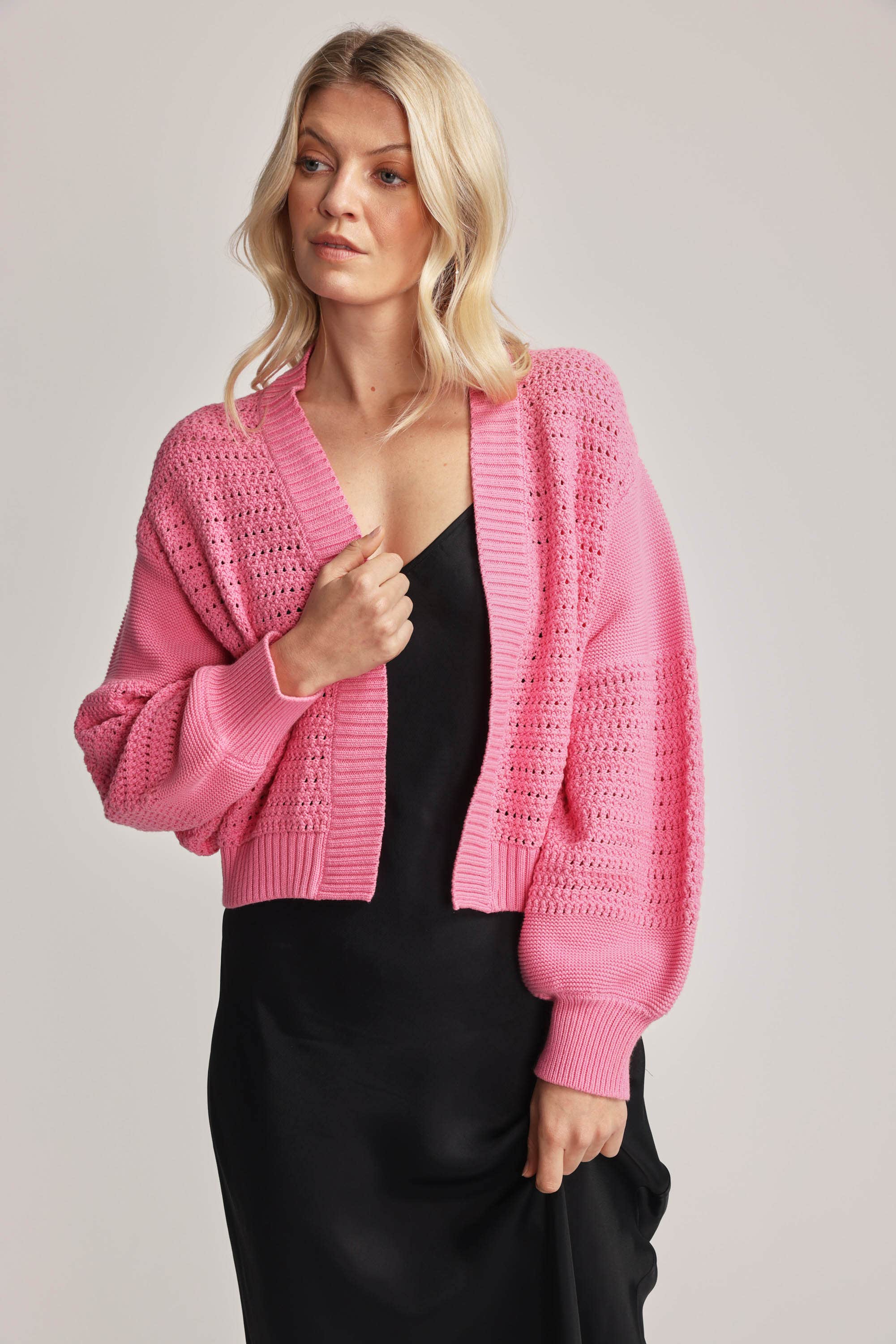 Brightly store coloured cardigans