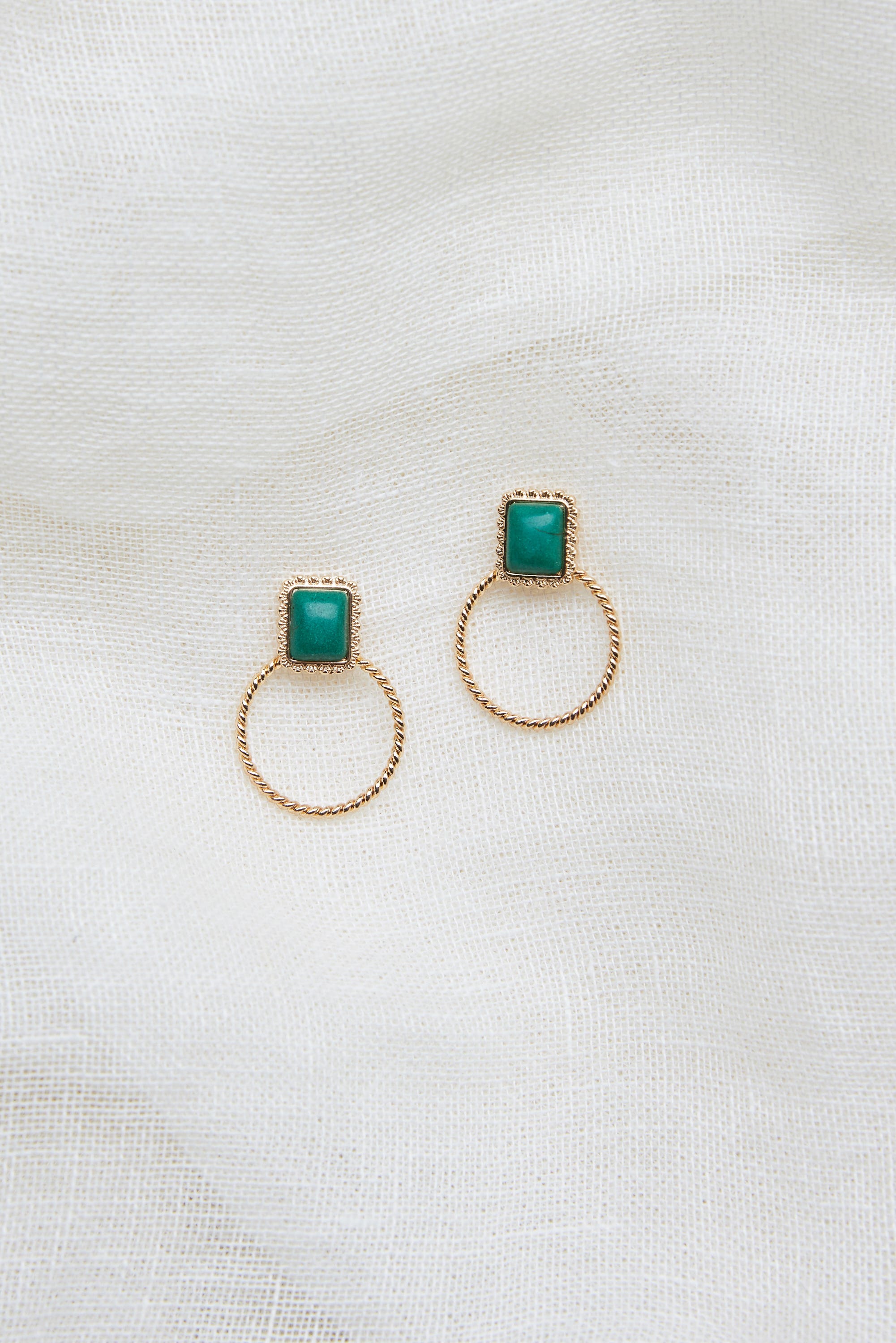 Green on sale earrings nz