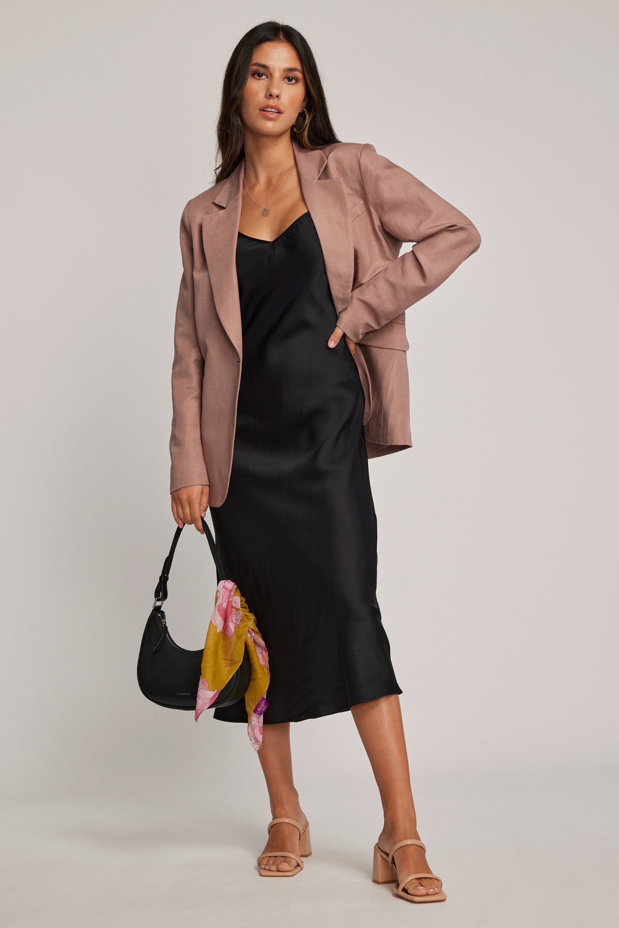 Dusky pink blazer discount