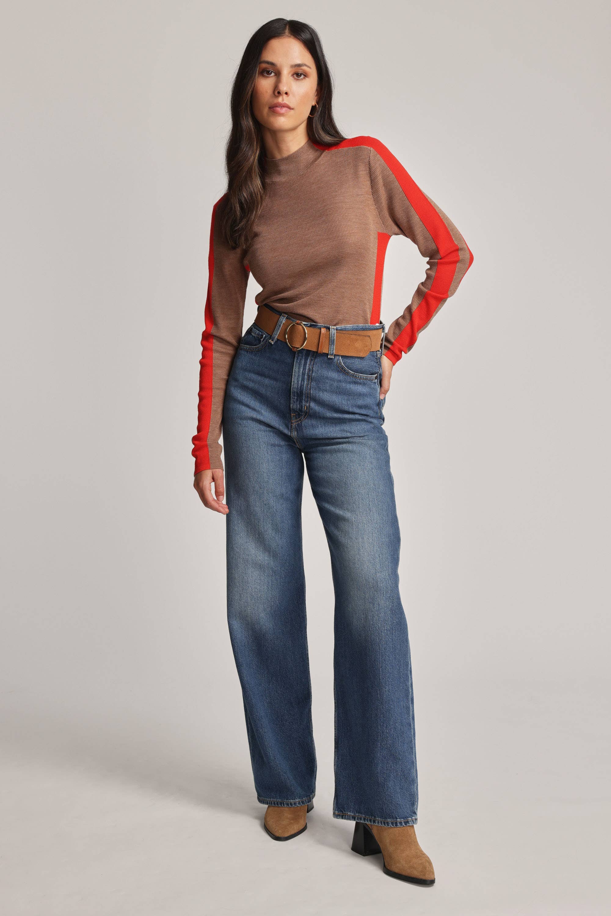 Elana funnel neck coat cheap