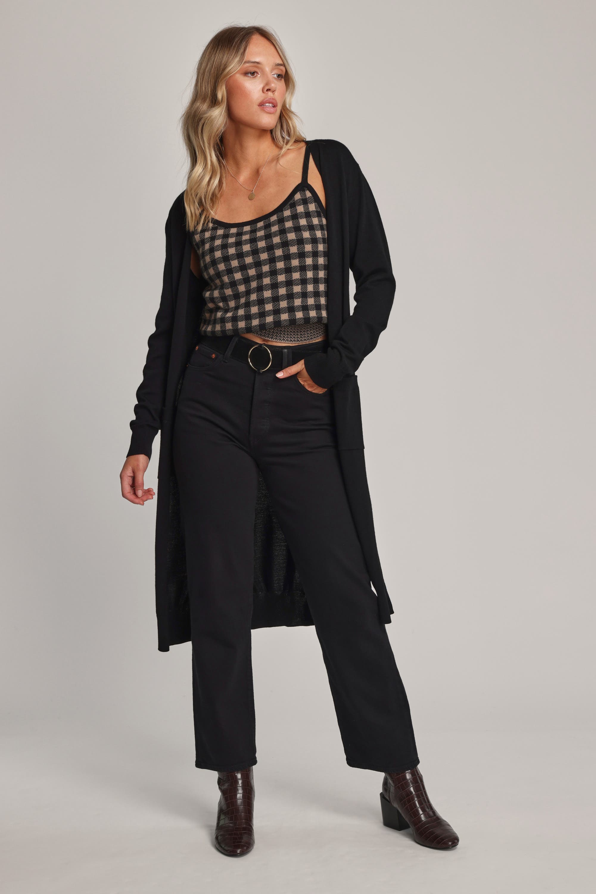 Long black shop cardigan nz