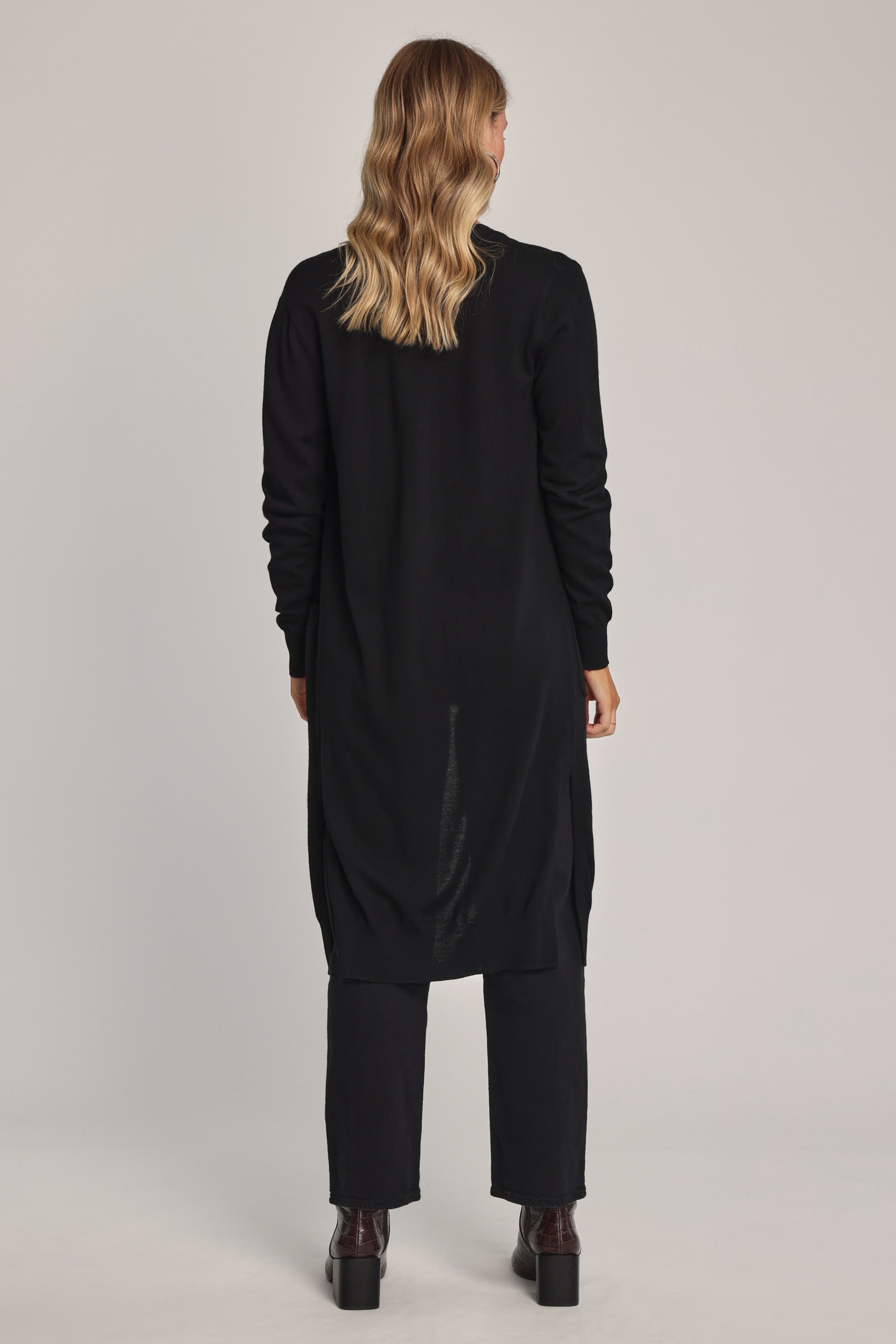 Shop Zadie ZQ Merino Longline Cardigan in Black Max Women s Fashion NZ