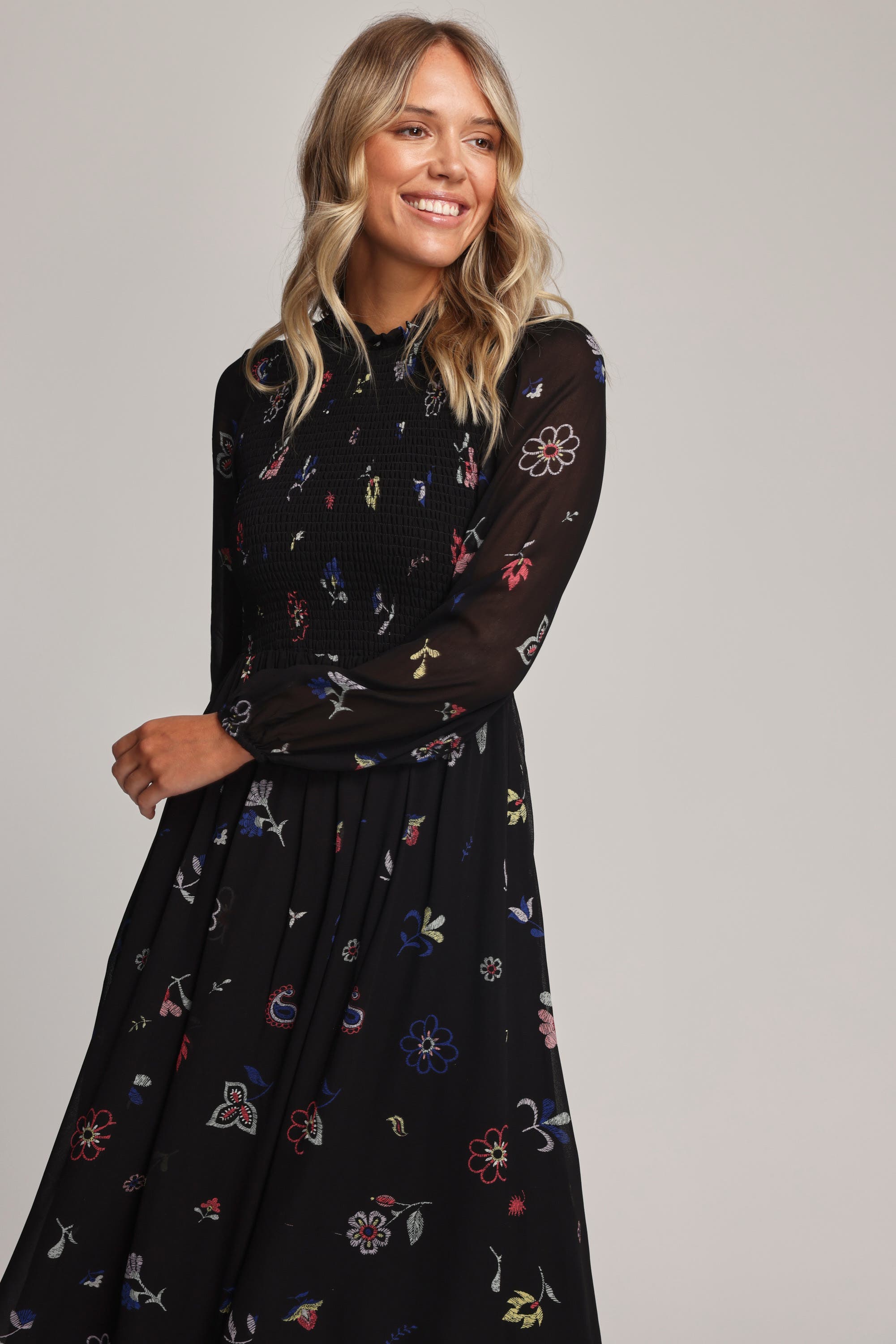 Shop Maggie Shirred Midi Dress in Prints Max Women s Fashion NZ