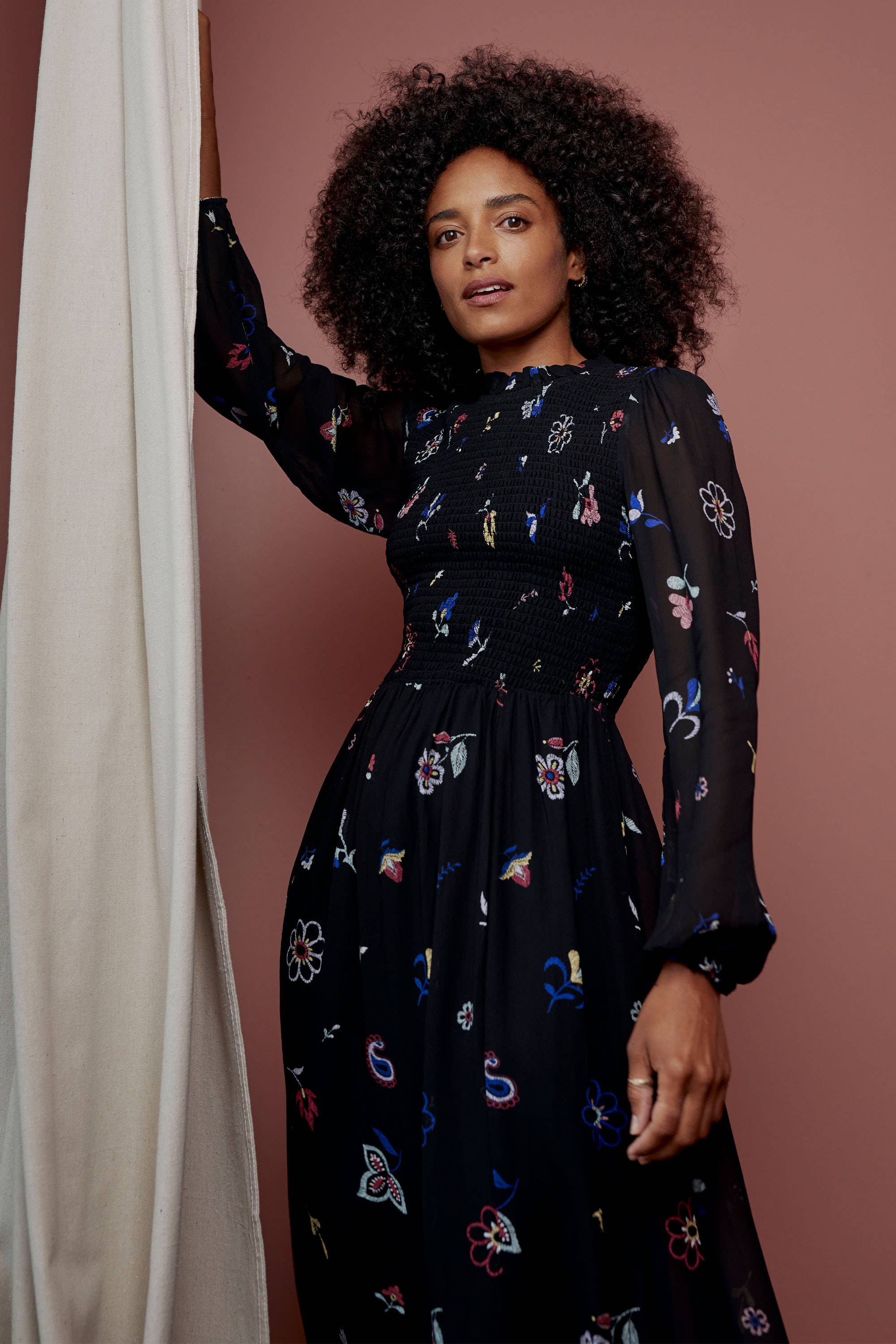 Shop Maggie Shirred Midi Dress in Prints Max Women s Fashion NZ