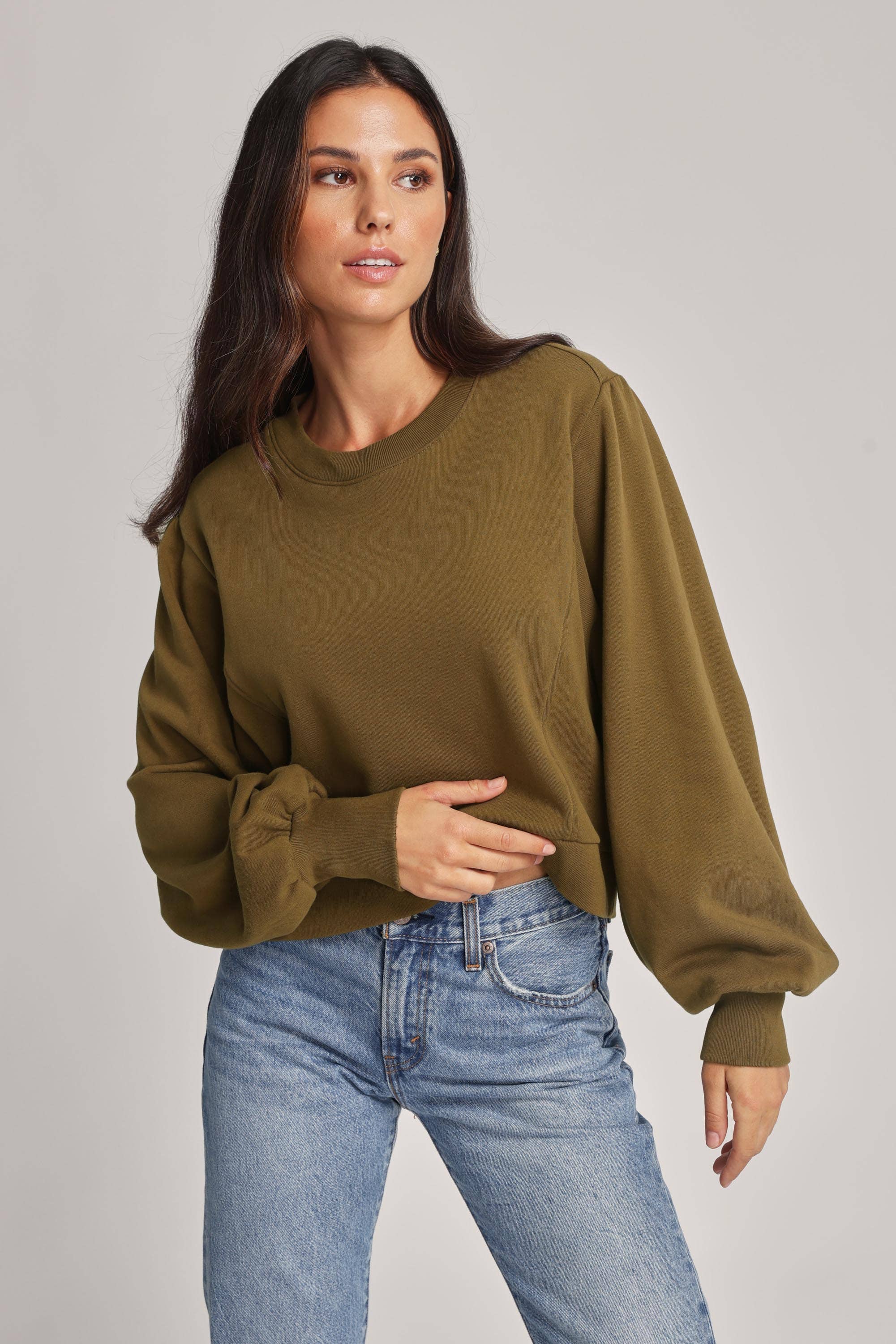 Pima cotton sweater top