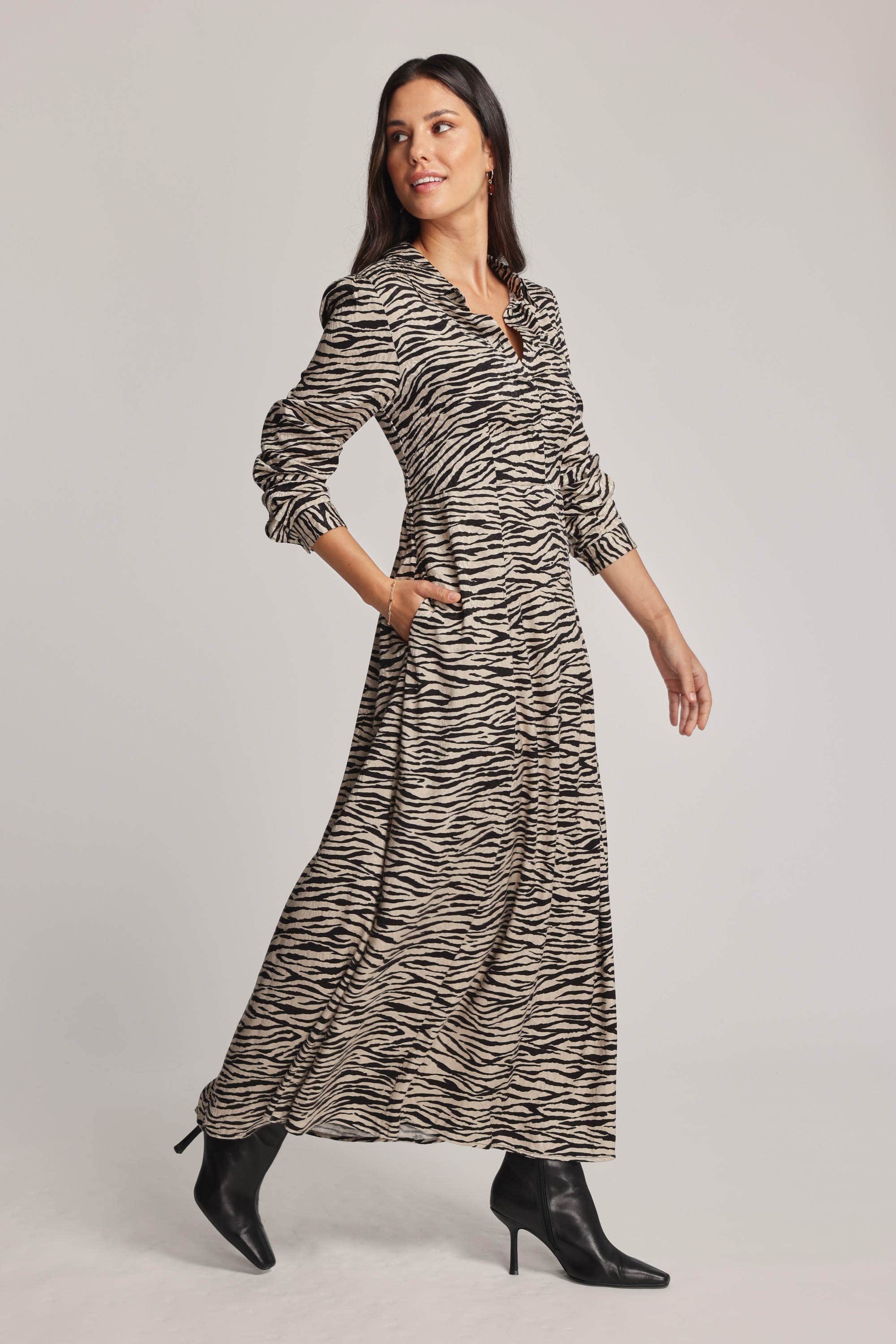 Pamela Button Front Dress
