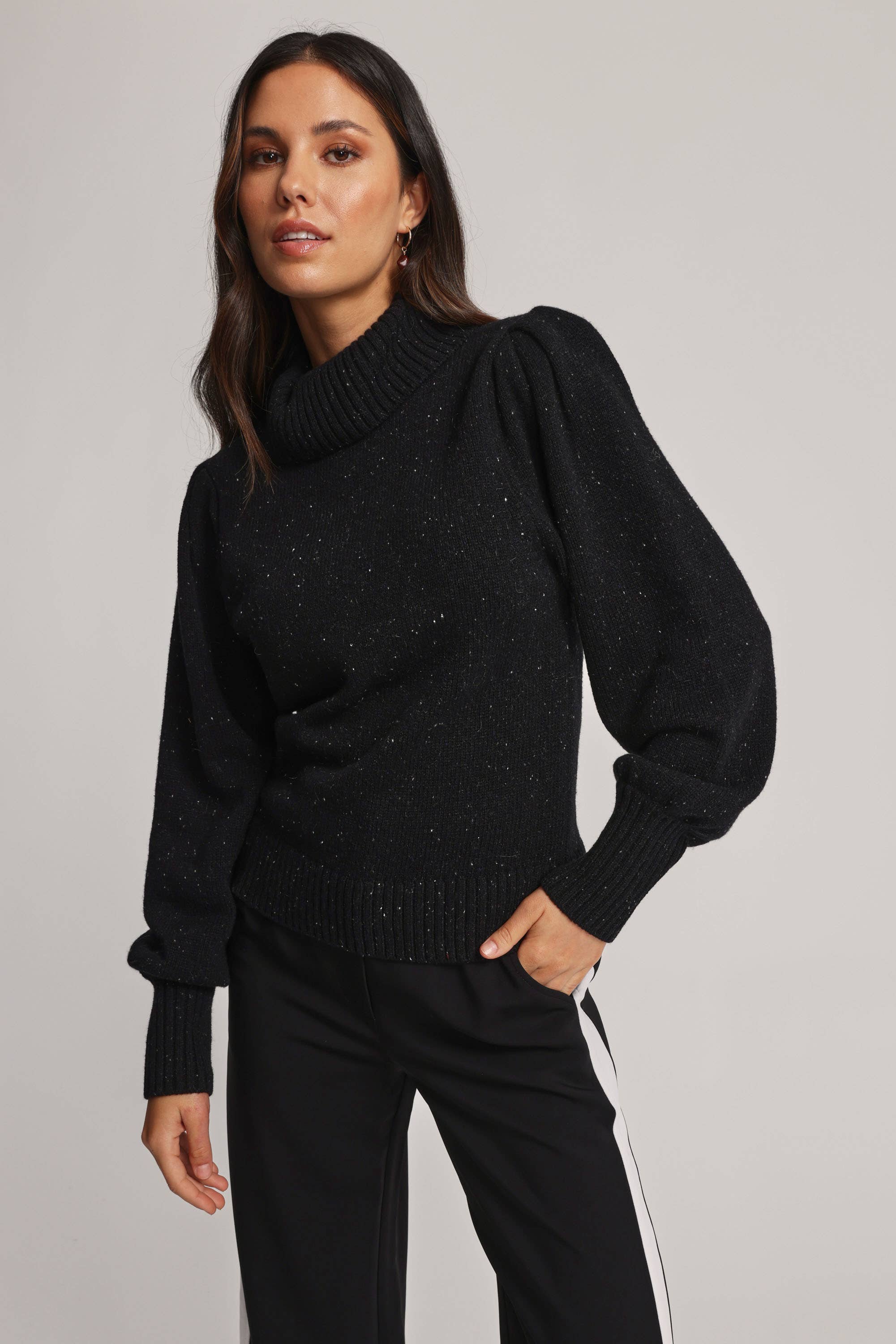 Shop Grayson Wool Blend Funnel Neck Sweater in Multi Max Women s Fashion NZ