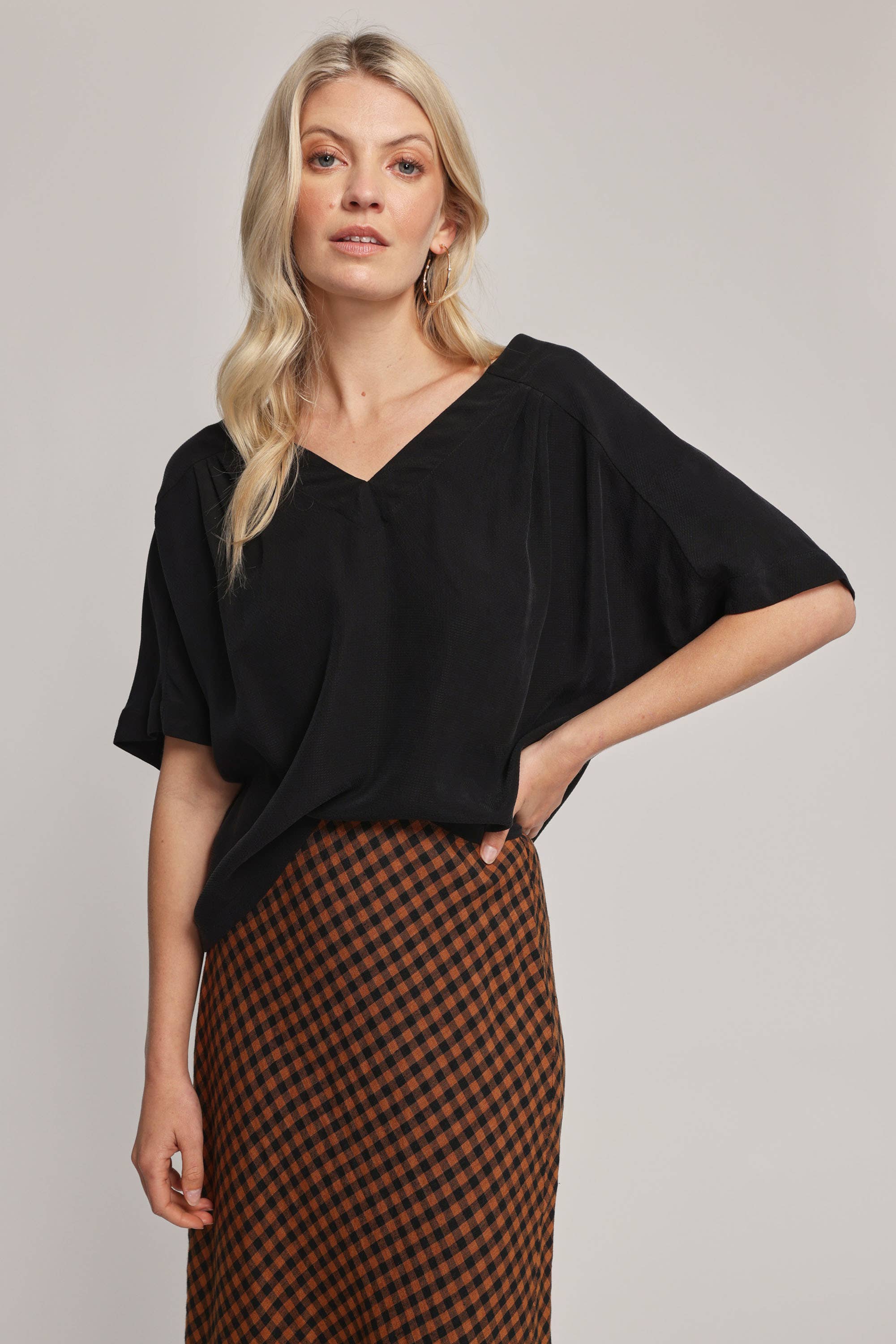 Vince textured hotsell v neck sweater