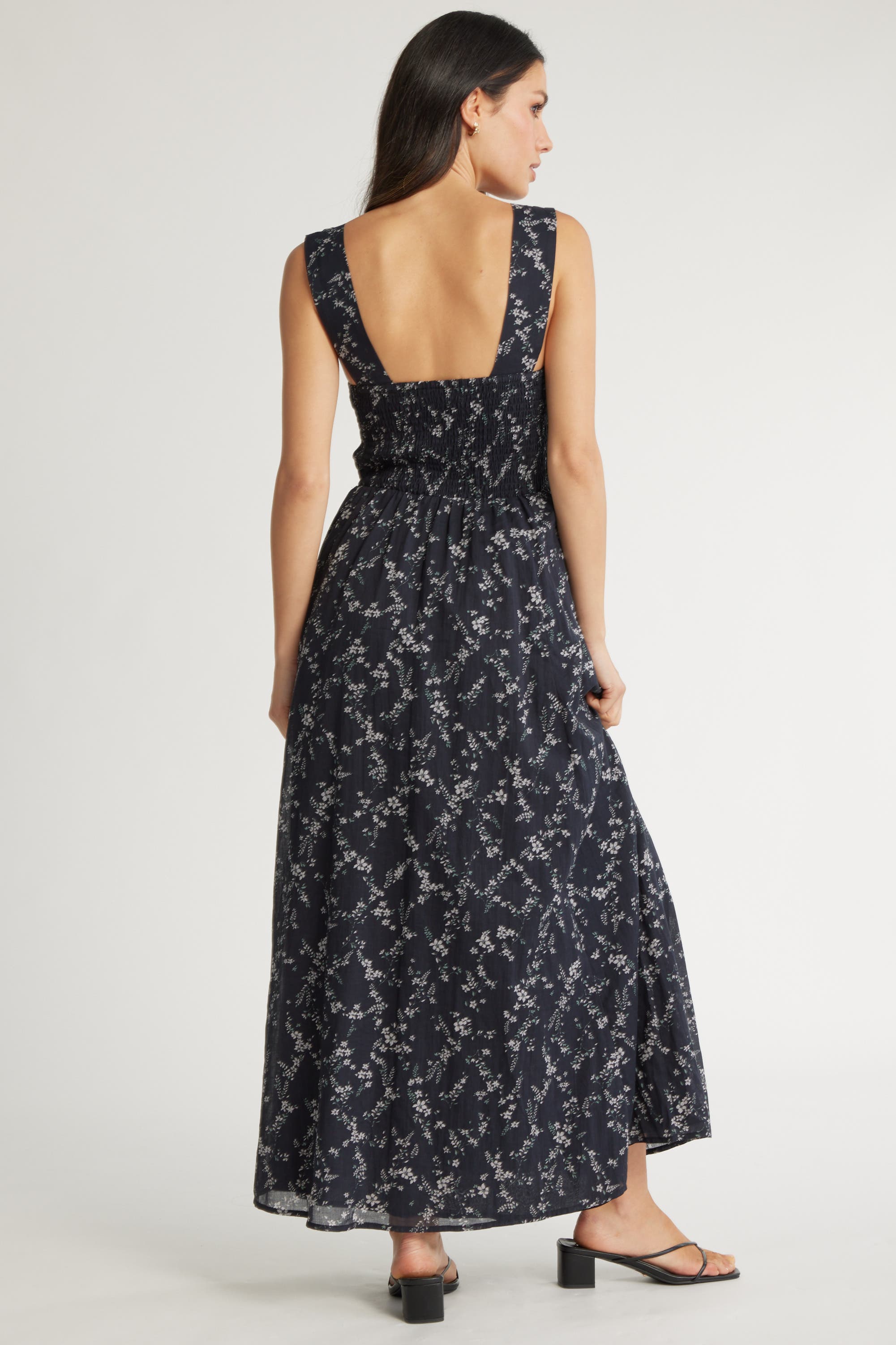 Shop Everly Organic Cotton Pleat Detail Dress in Prints Max Women s Fashion NZ