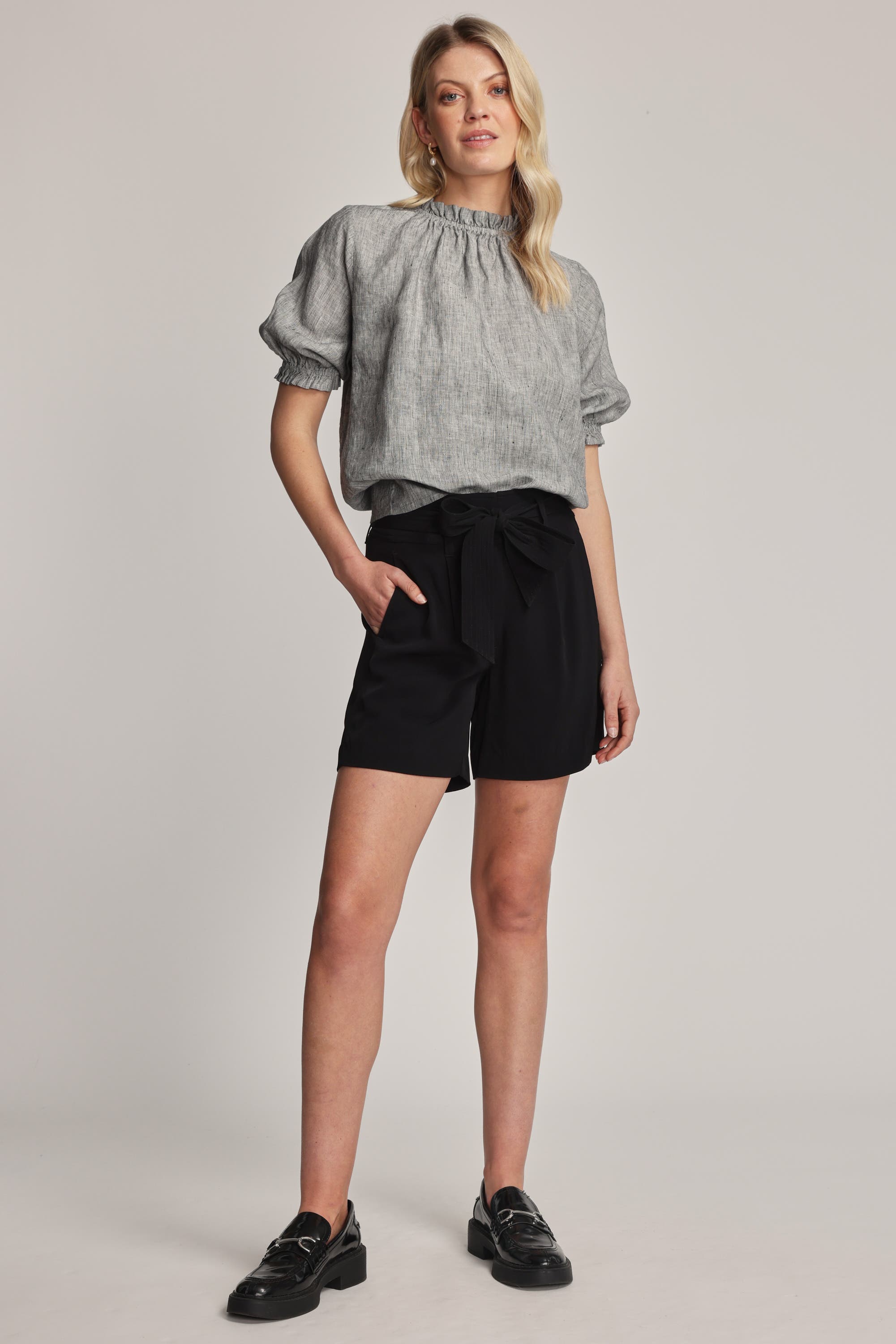 Shop The Frill Detail Short Sleeve Blouse in Multi Max Women s