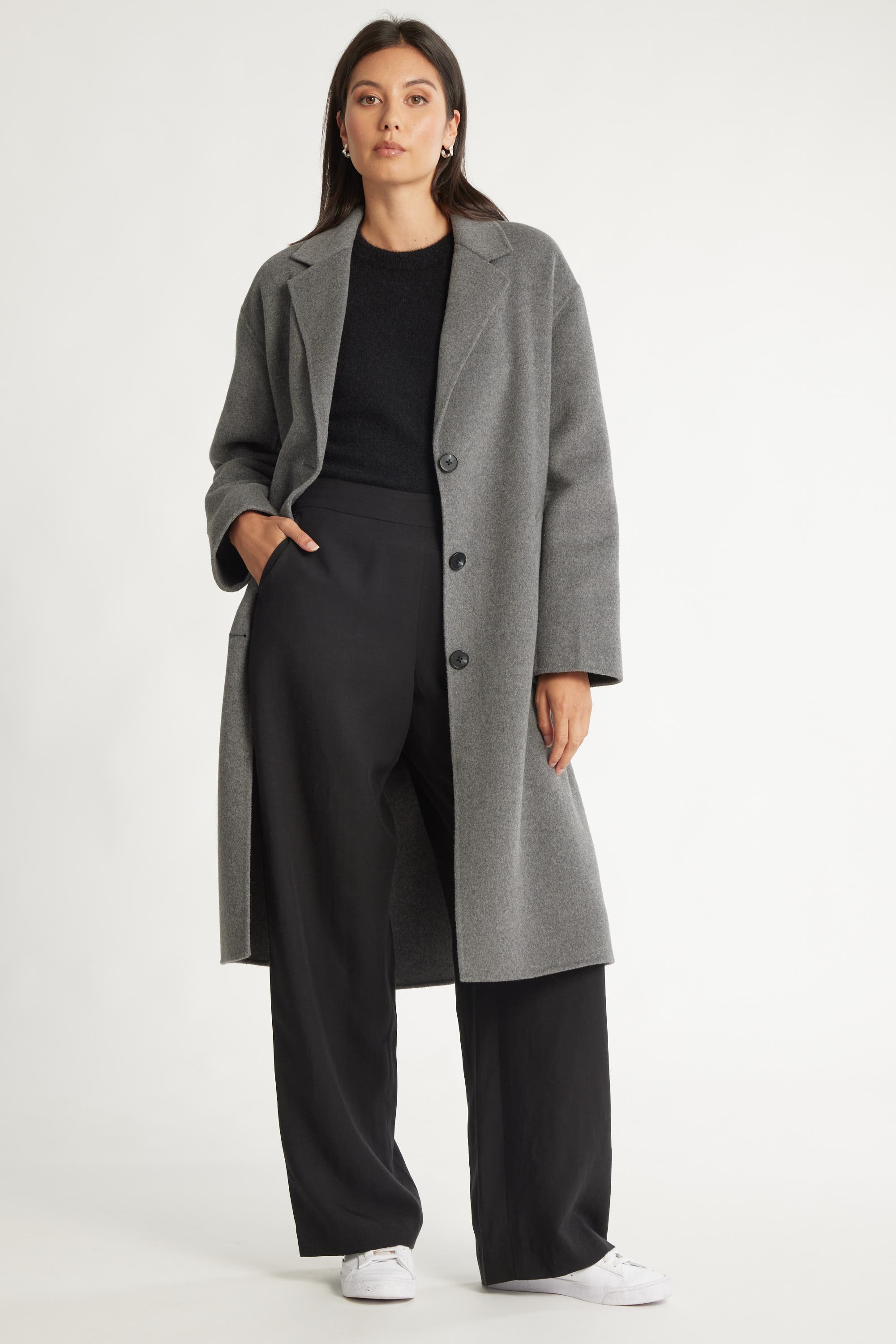 Shop The Classic Coat in Grey Max Women s Fashion NZ