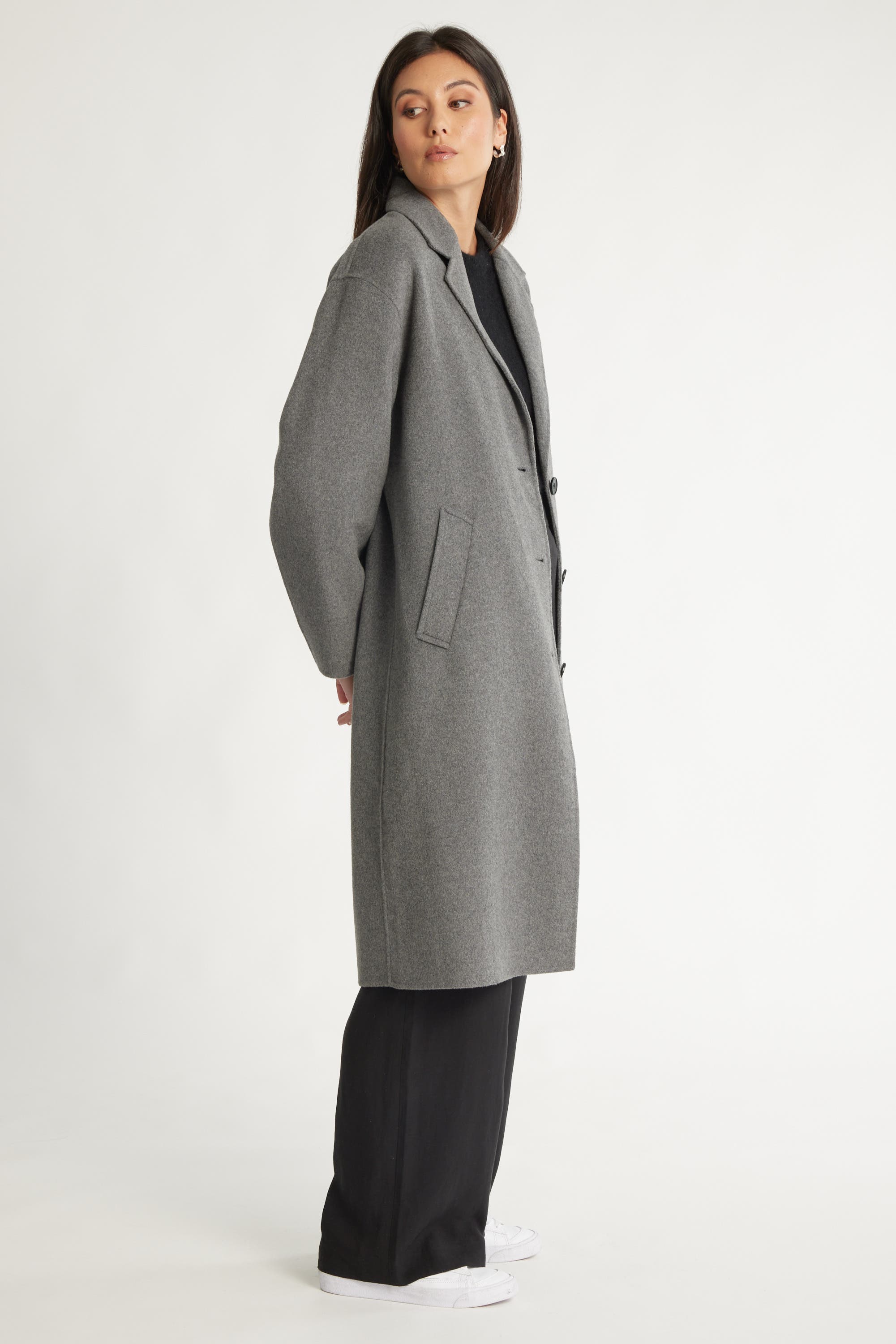 Shop The Classic Coat in Grey Max Women s Fashion NZ