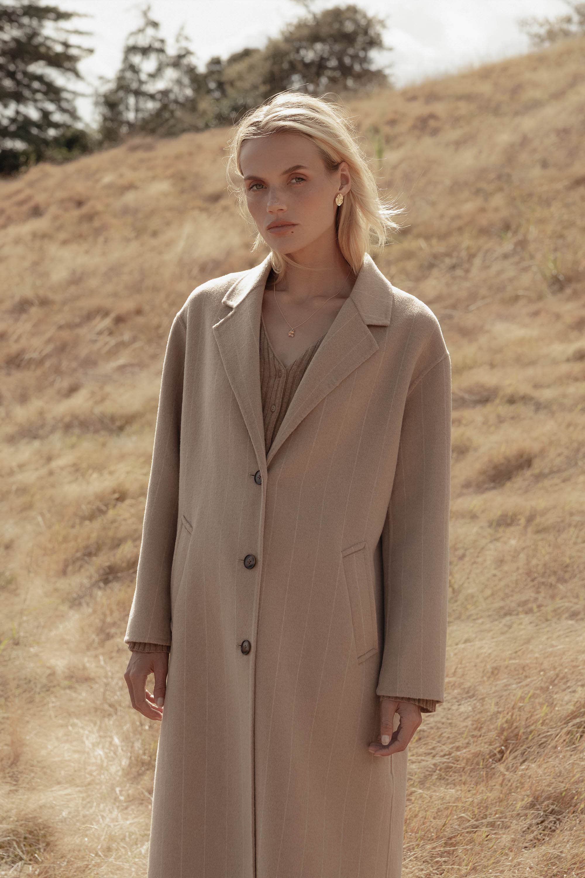 Shop The Zip Front Wool Blend Cropped Coat in Grey | Max