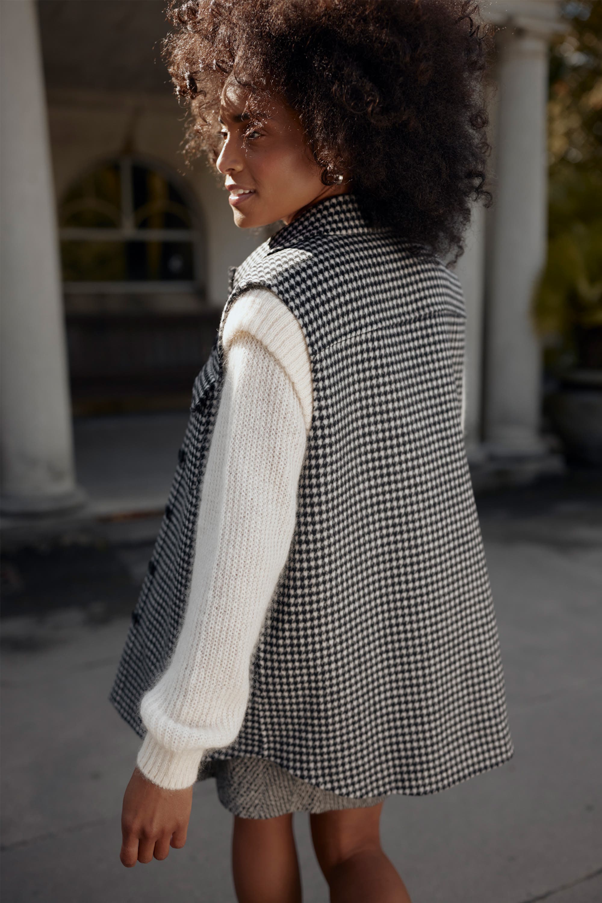 Houndstooth vest clearance