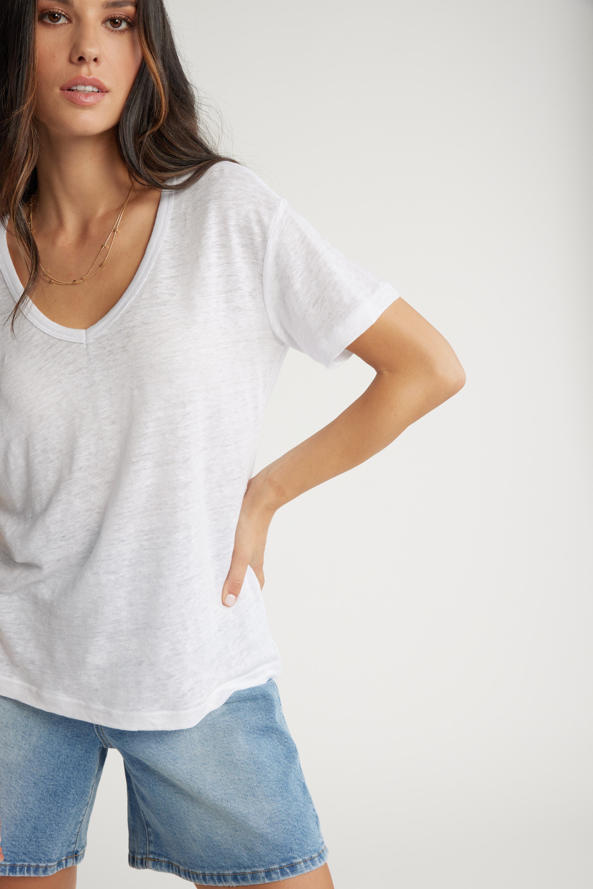 Linen t shirt sale womens