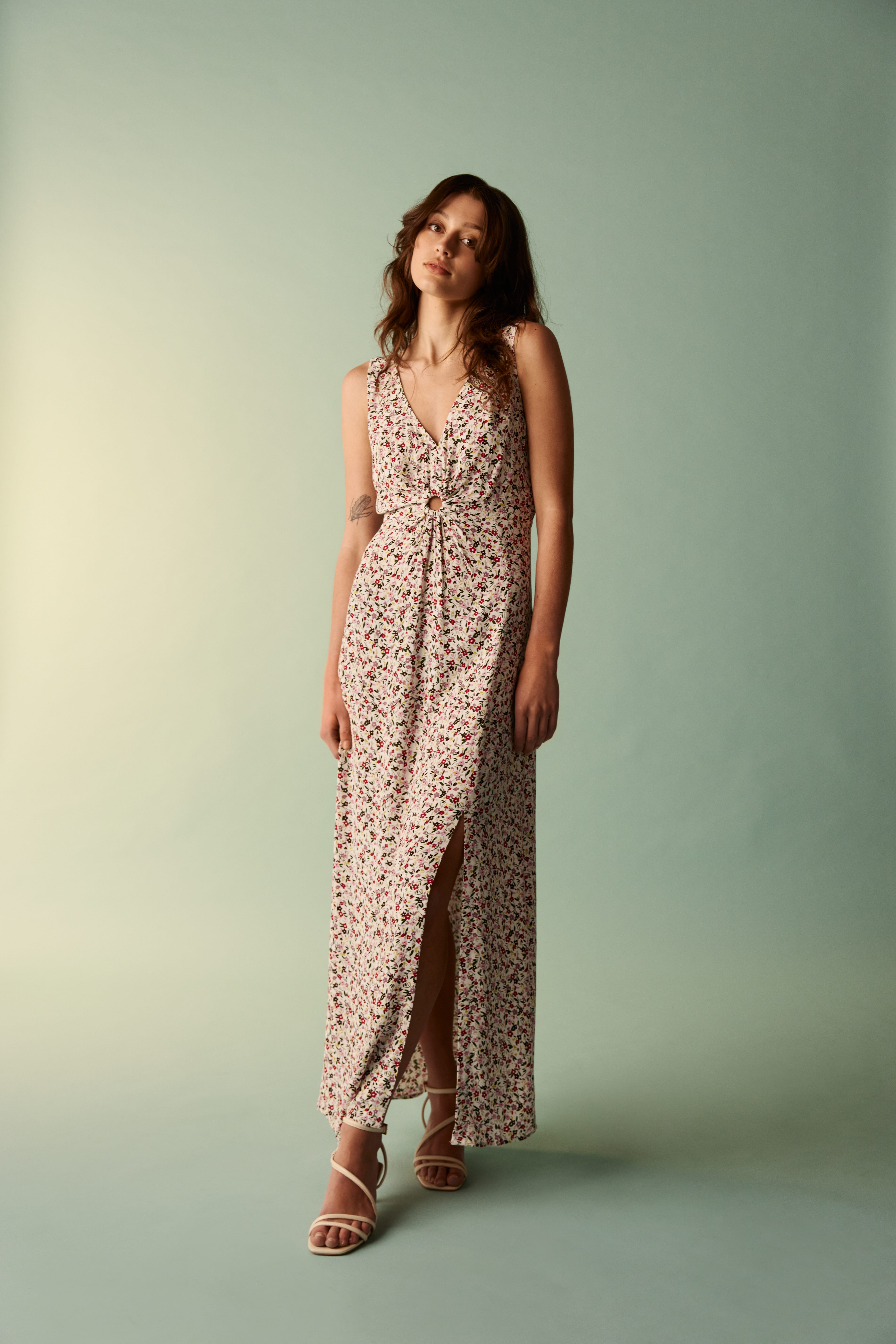 Freya o neck split dress reviews shop
