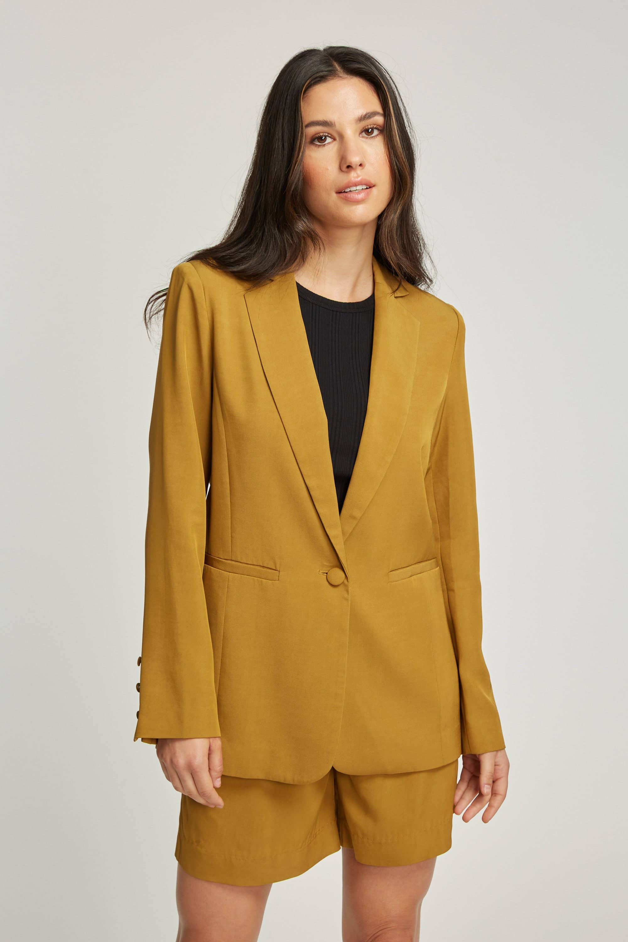 Quiz best sale yellow blazer