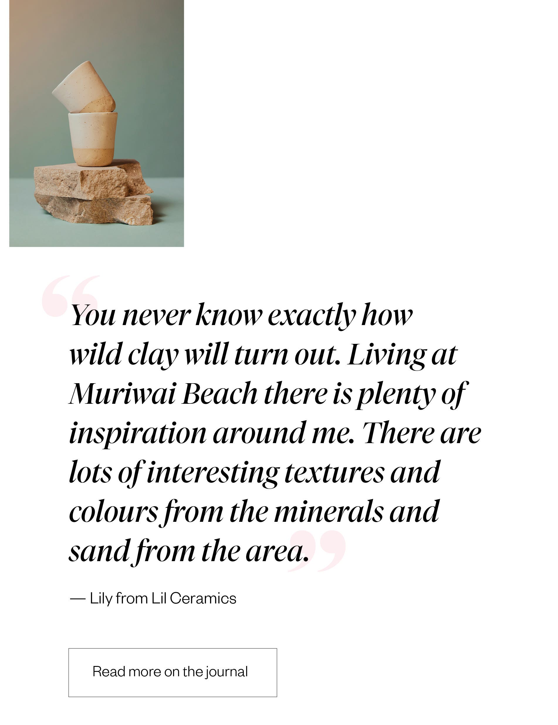 Read more about lil ceramics on the journal