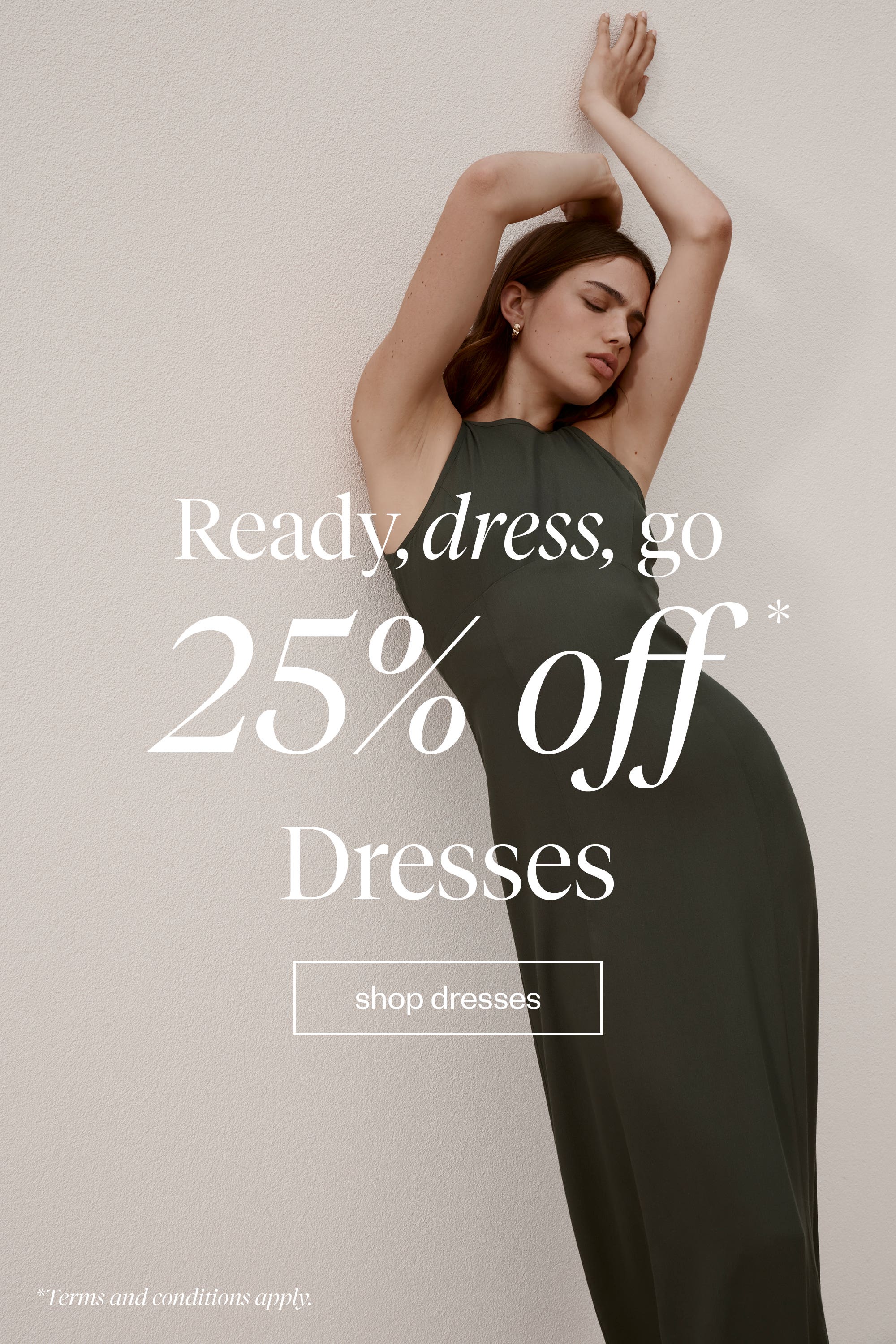 Shop 25% off full price dresses at Max. 