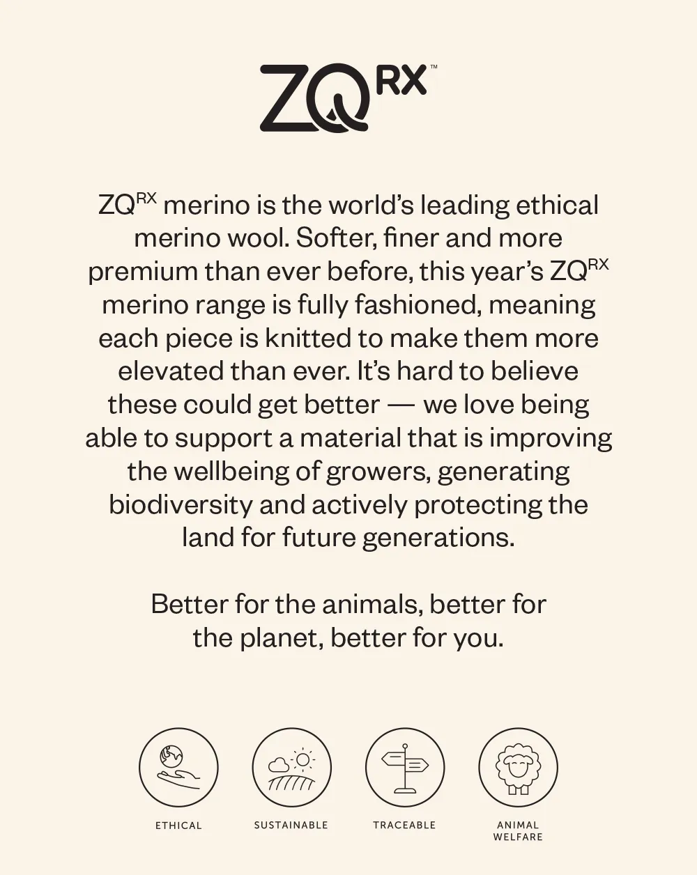 Sustainable and traceable zqrx merino knitwear available at Max. 