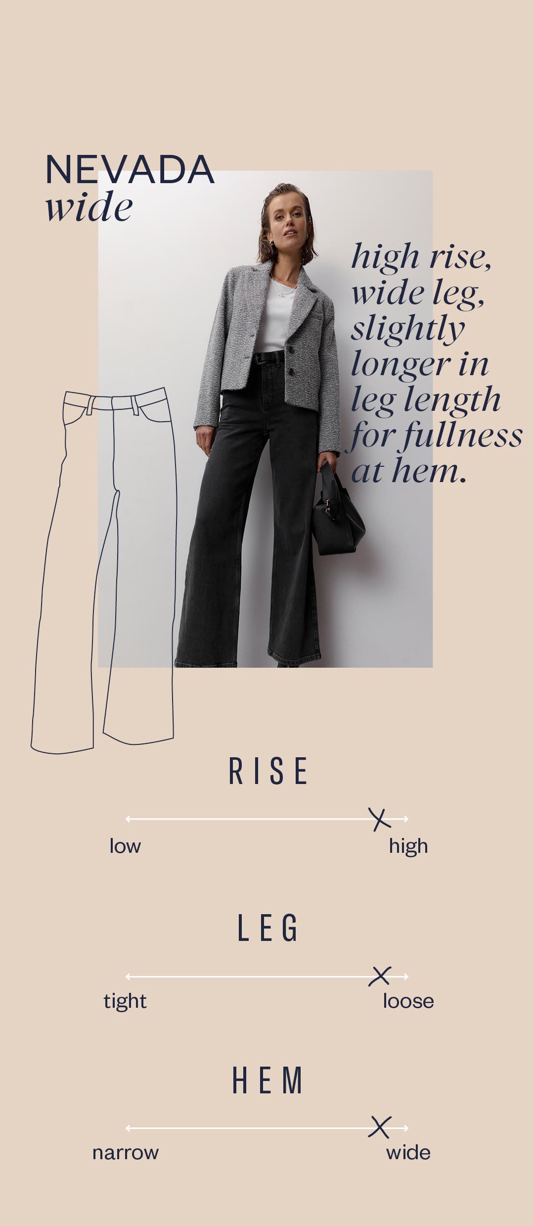 Shop the Nevada wide fit jeans at Max.         