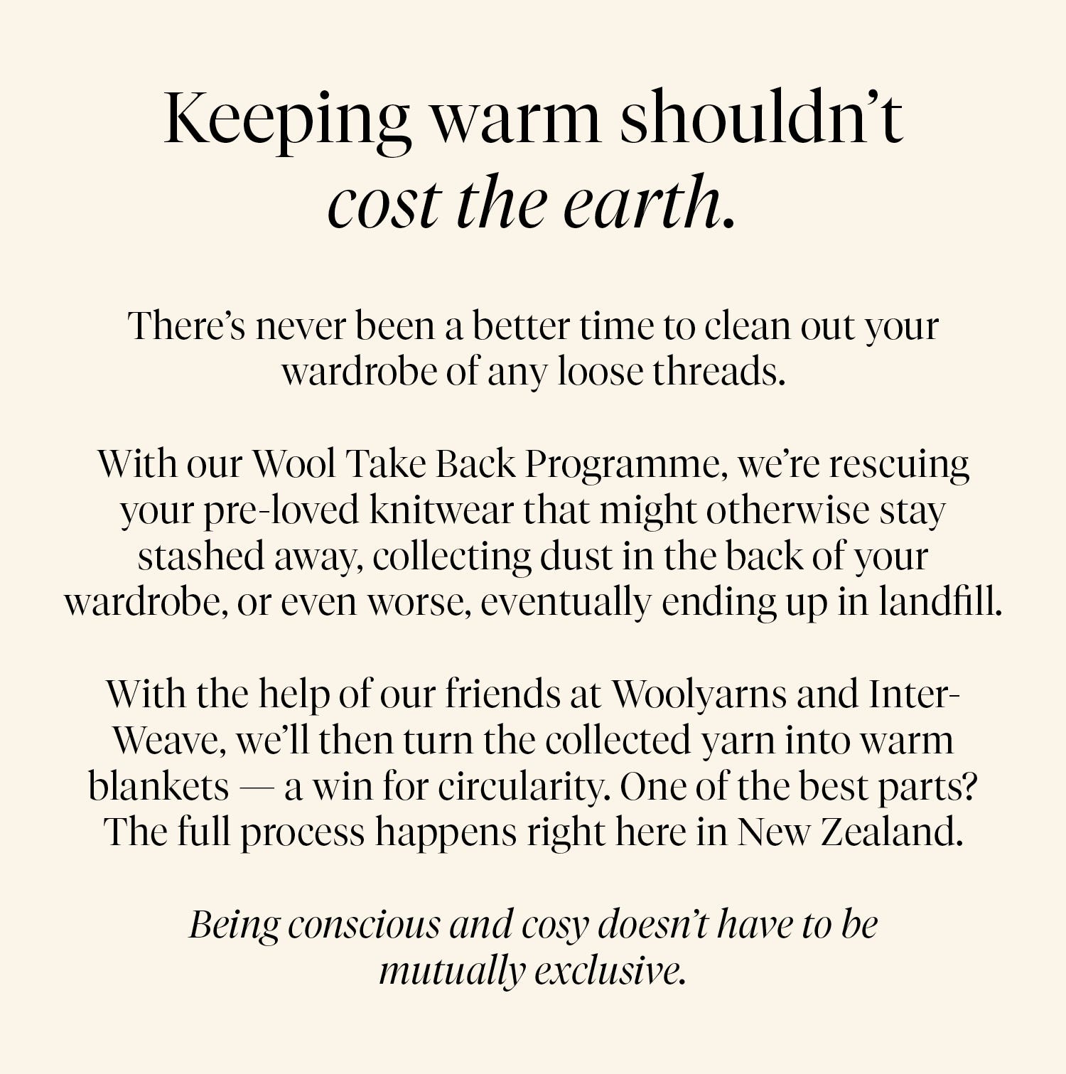 Keeping warm shouldn't cost the earth. May 2023