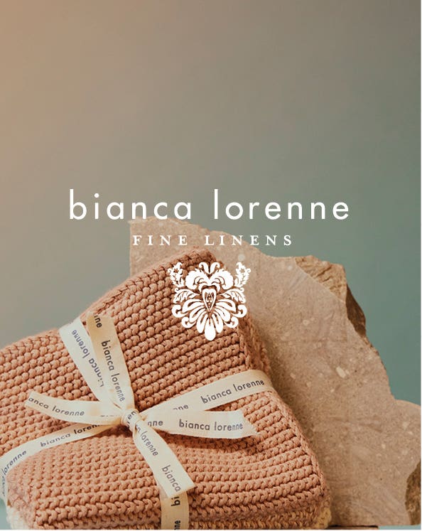 A range of premium linen face clothes from Bianca Lorenne available at Max. 